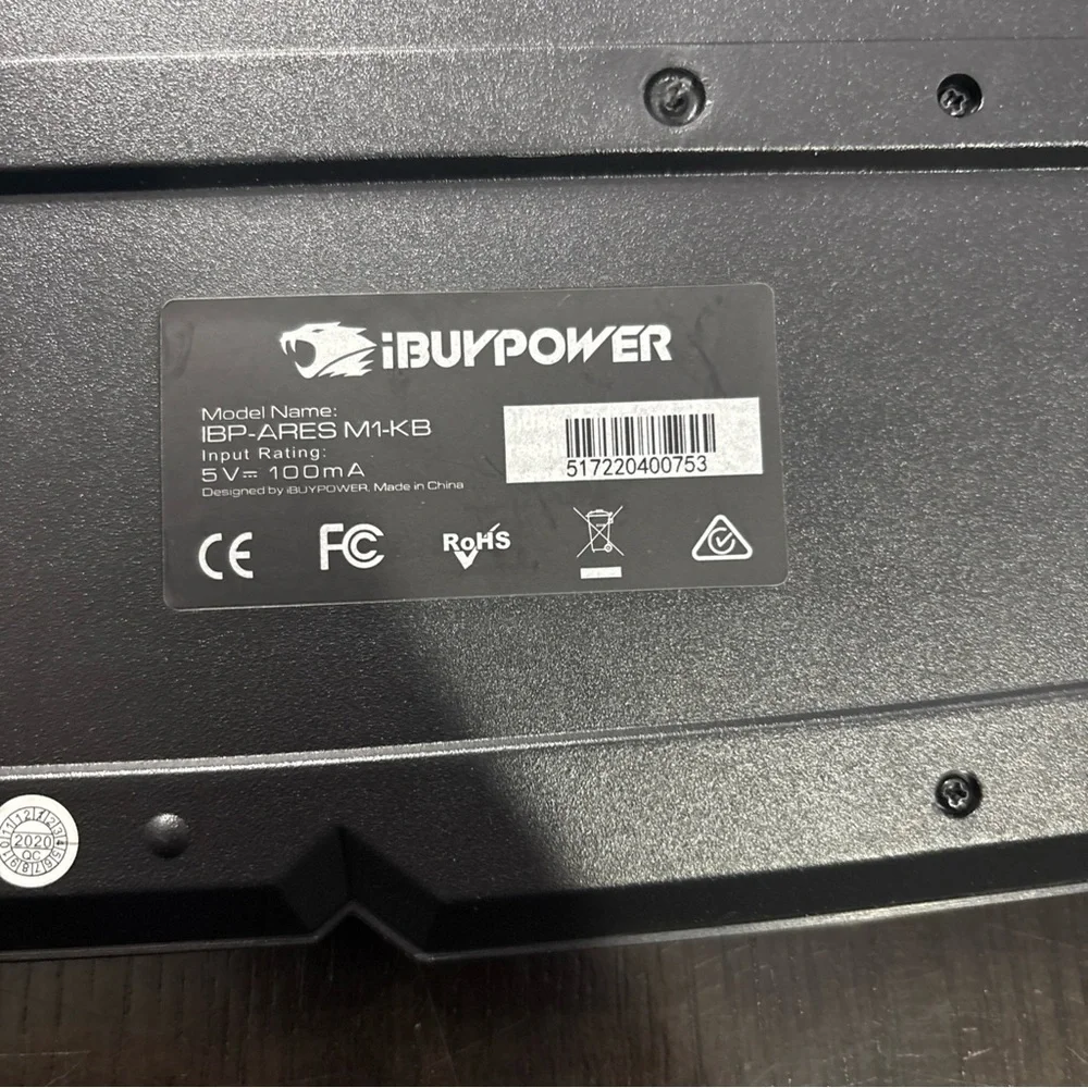 IBuyPower | IBP-ARES-M1-KB | Wired Keyboard | Black | Enhanced Gaming Experience
